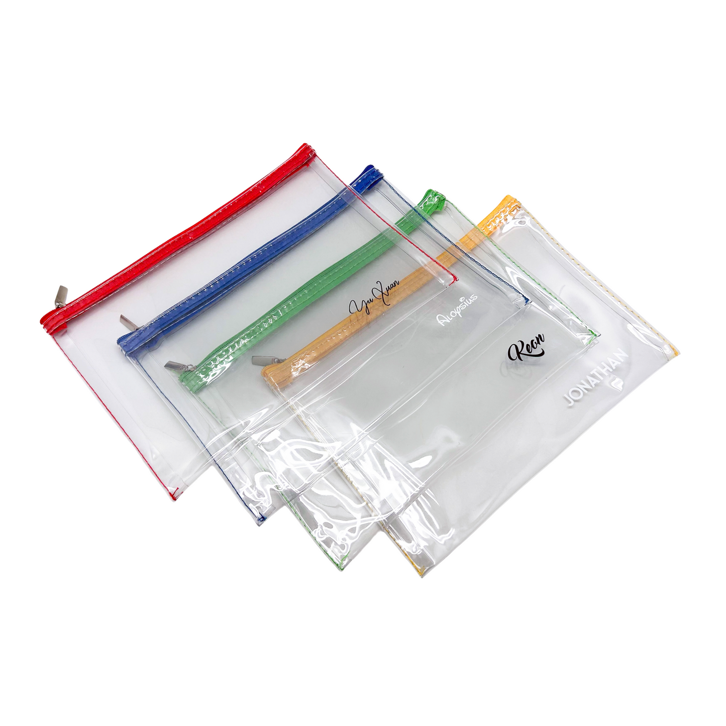 Premium Ultra Thick Transparent Zipper Case A5