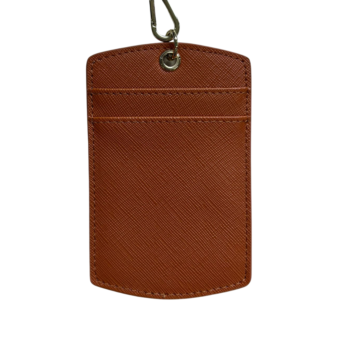 Saffiano ID Cardholder With Lanyard