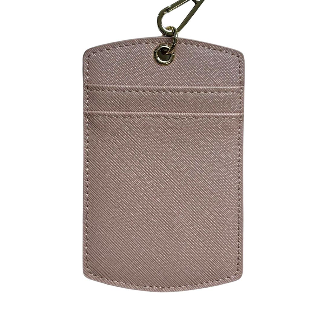Saffiano ID Cardholder With Lanyard