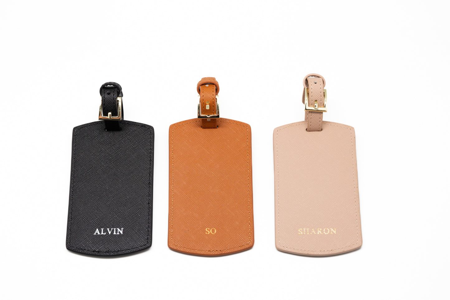 Saffiano Luggage Tag