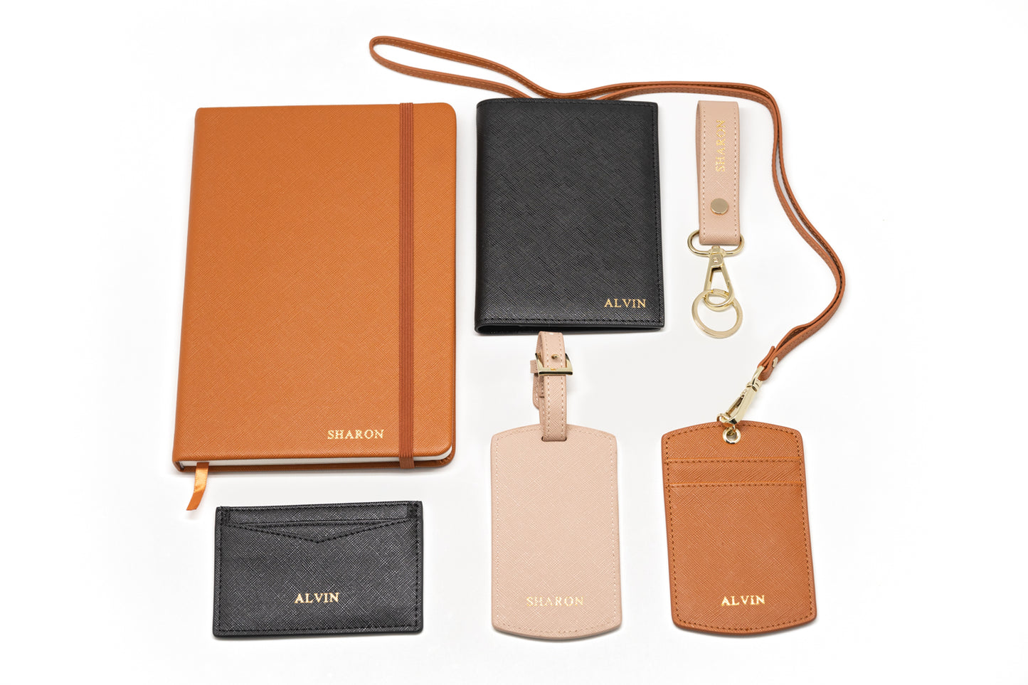 Saffiano Luggage Tag
