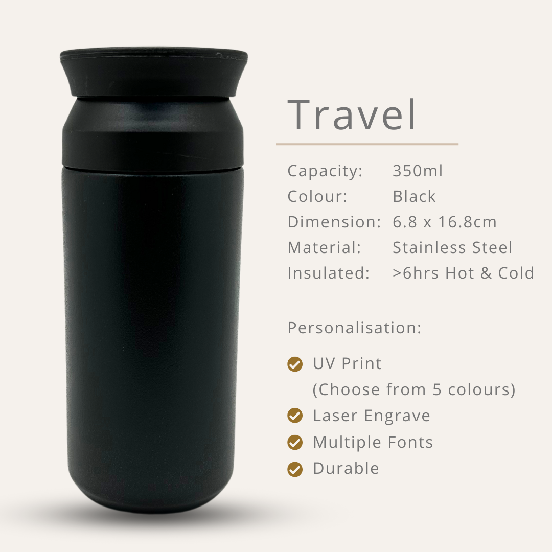 Travel Stainless Steel Bottle 350ml / 500ml