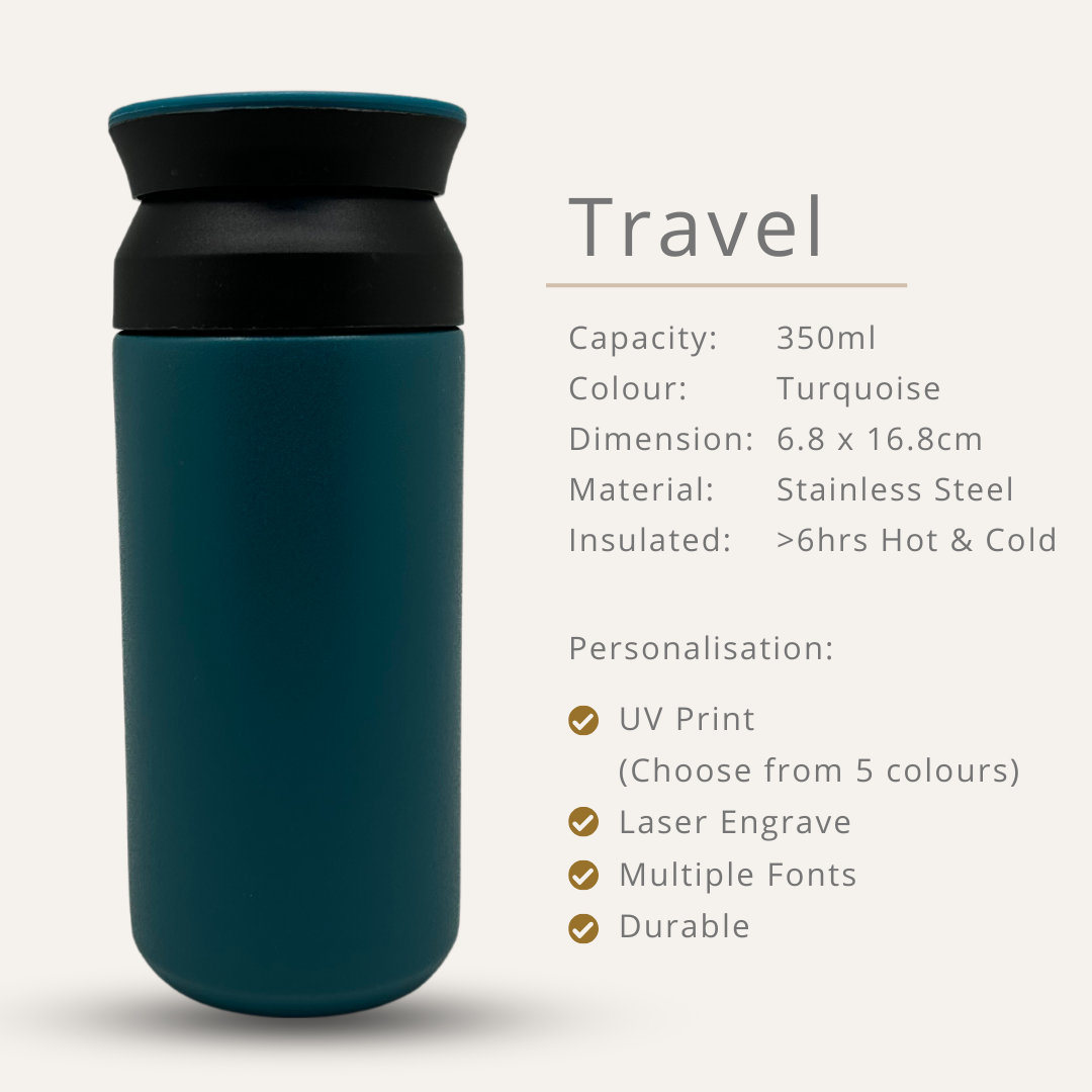 Travel Stainless Steel Bottle 350ml / 500ml