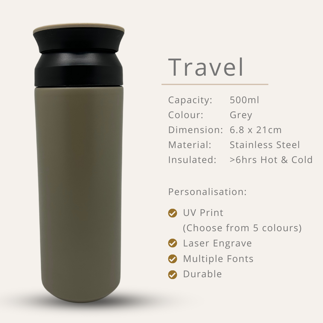 Travel Stainless Steel Bottle 350ml / 500ml