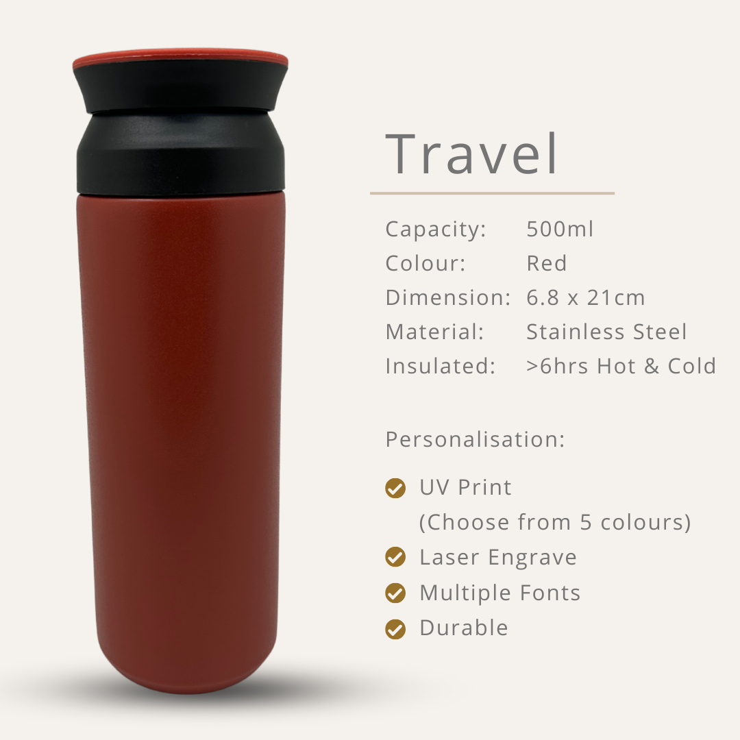 Travel Stainless Steel Bottle 350ml / 500ml