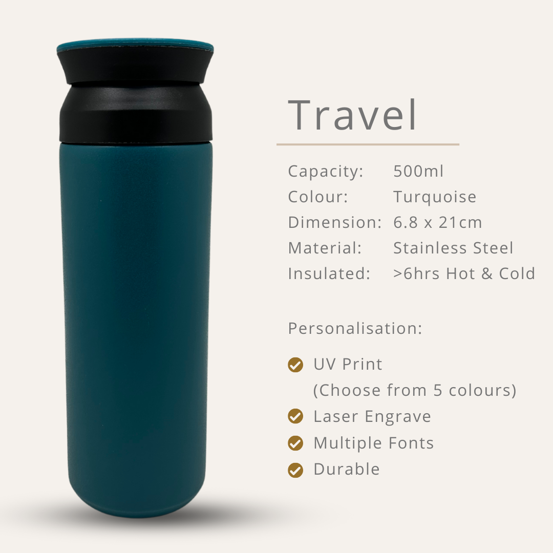 Travel Stainless Steel Bottle 350ml / 500ml