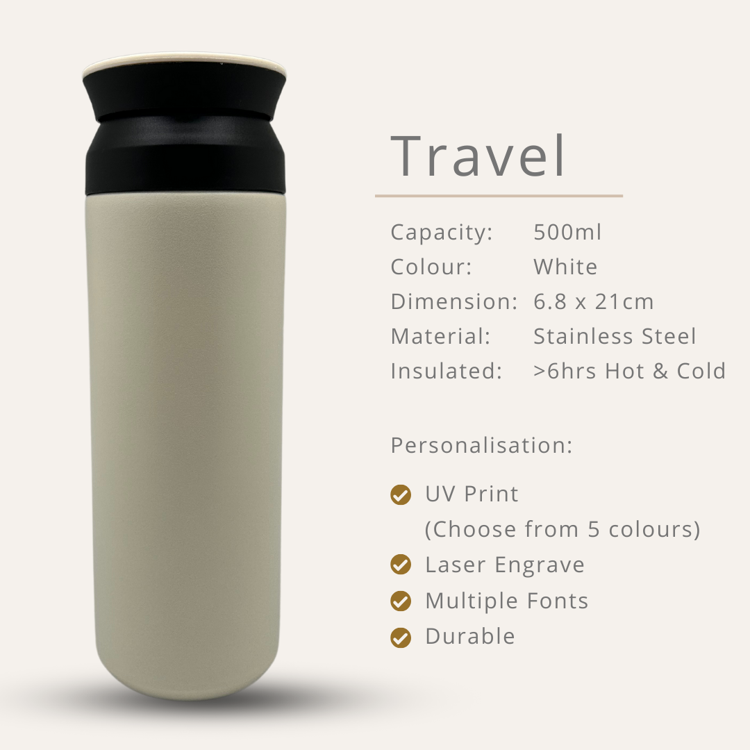 Travel Stainless Steel Bottle 350ml / 500ml