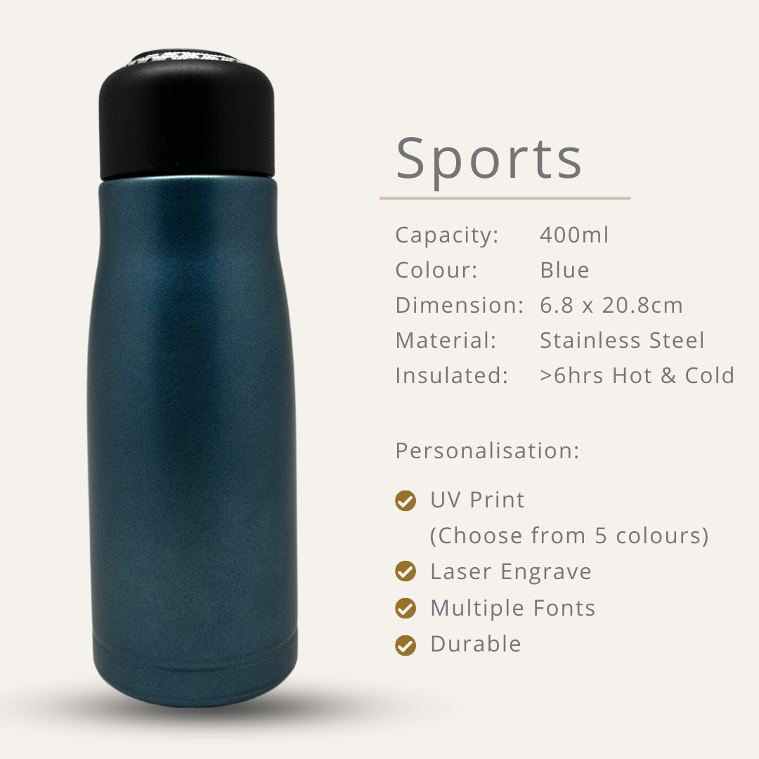Sports Stainless Steel Vacuum Bottle - 350ml / 550ml