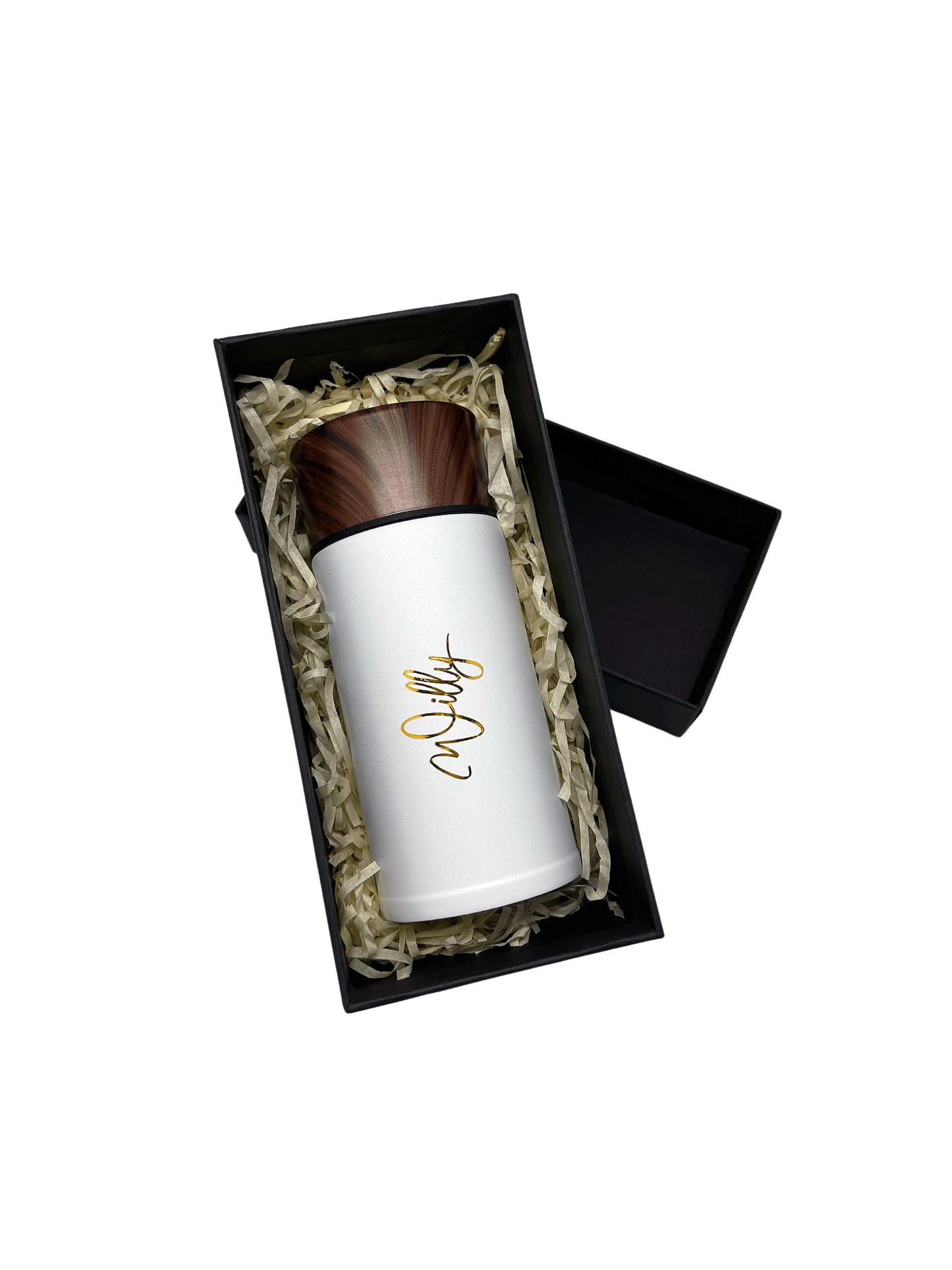 Wood Accent Stainless Steel Bottle 220ml / 320ml