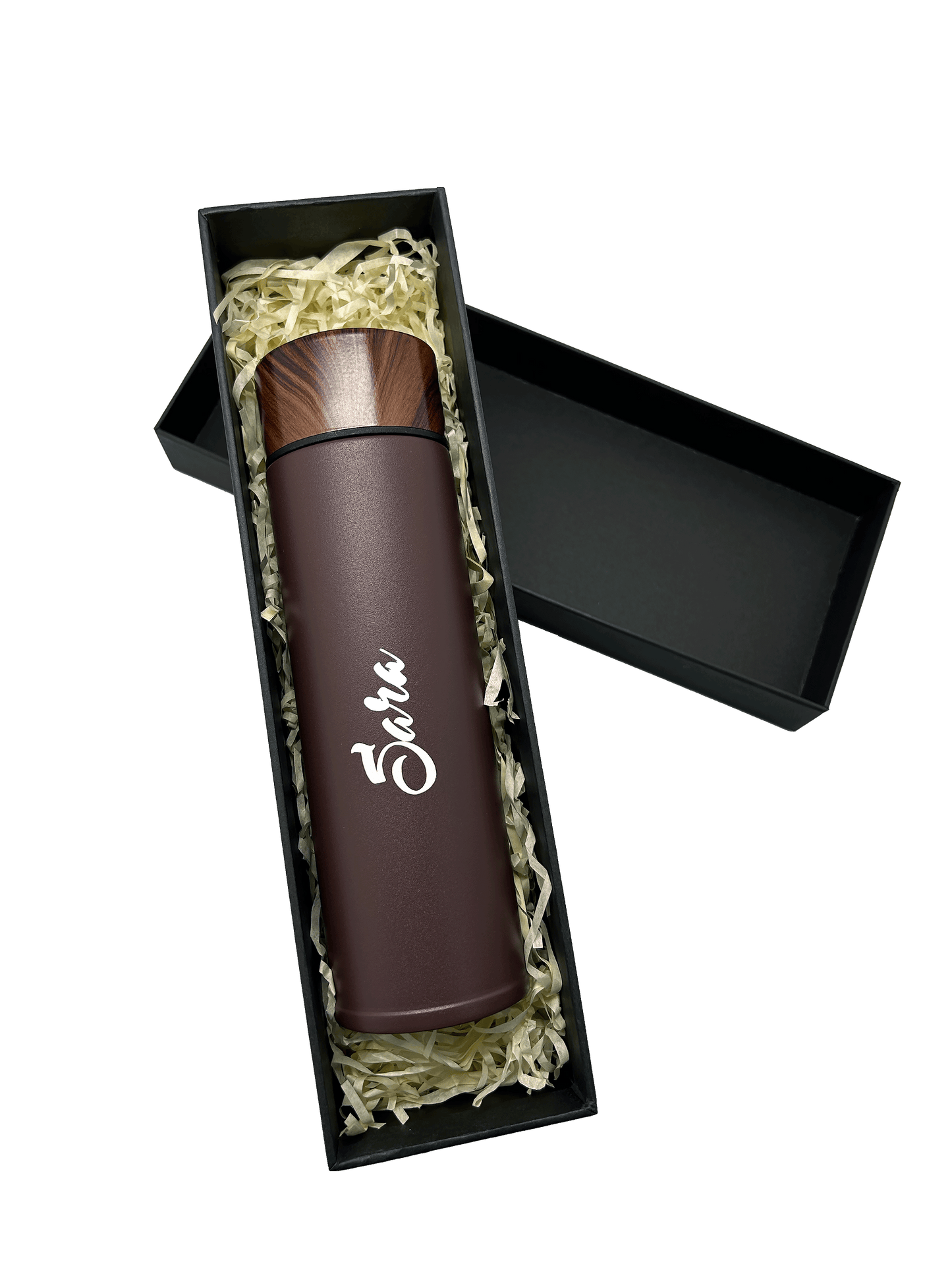 Wood Accent Stainless Steel Bottle 220ml / 320ml