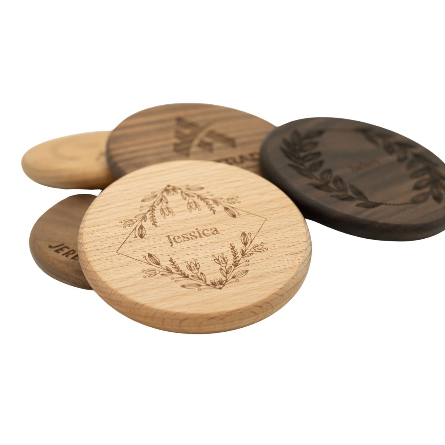 Round Wood Coaster
