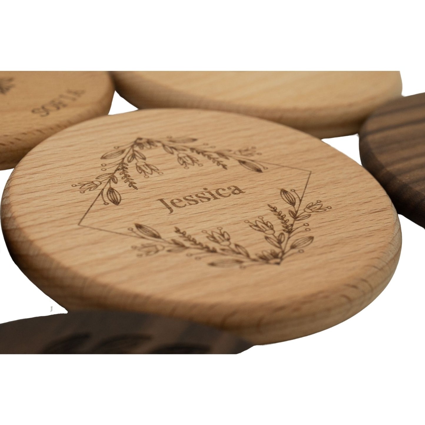 Round Wood Coaster