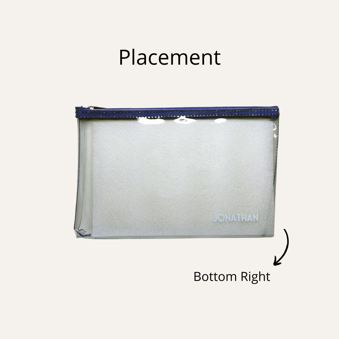 Premium Ultra Thick Transparent Zipper Case A5