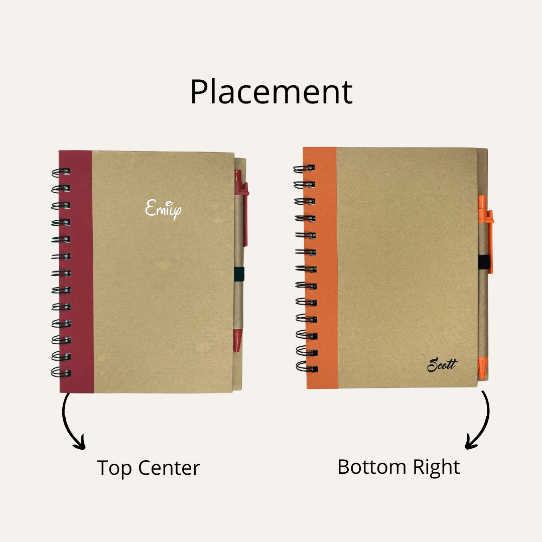 Ring Bound Recycled Notebook with Pen