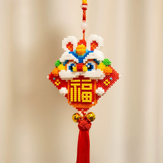 Lion Perler Beads Hanging Deco