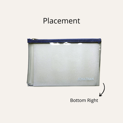 Premium Ultra Thick Transparent Zipper Case A5