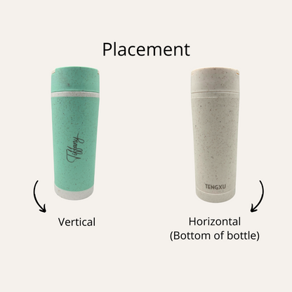 Double Wall Wheat Fibre Bottle with Handle